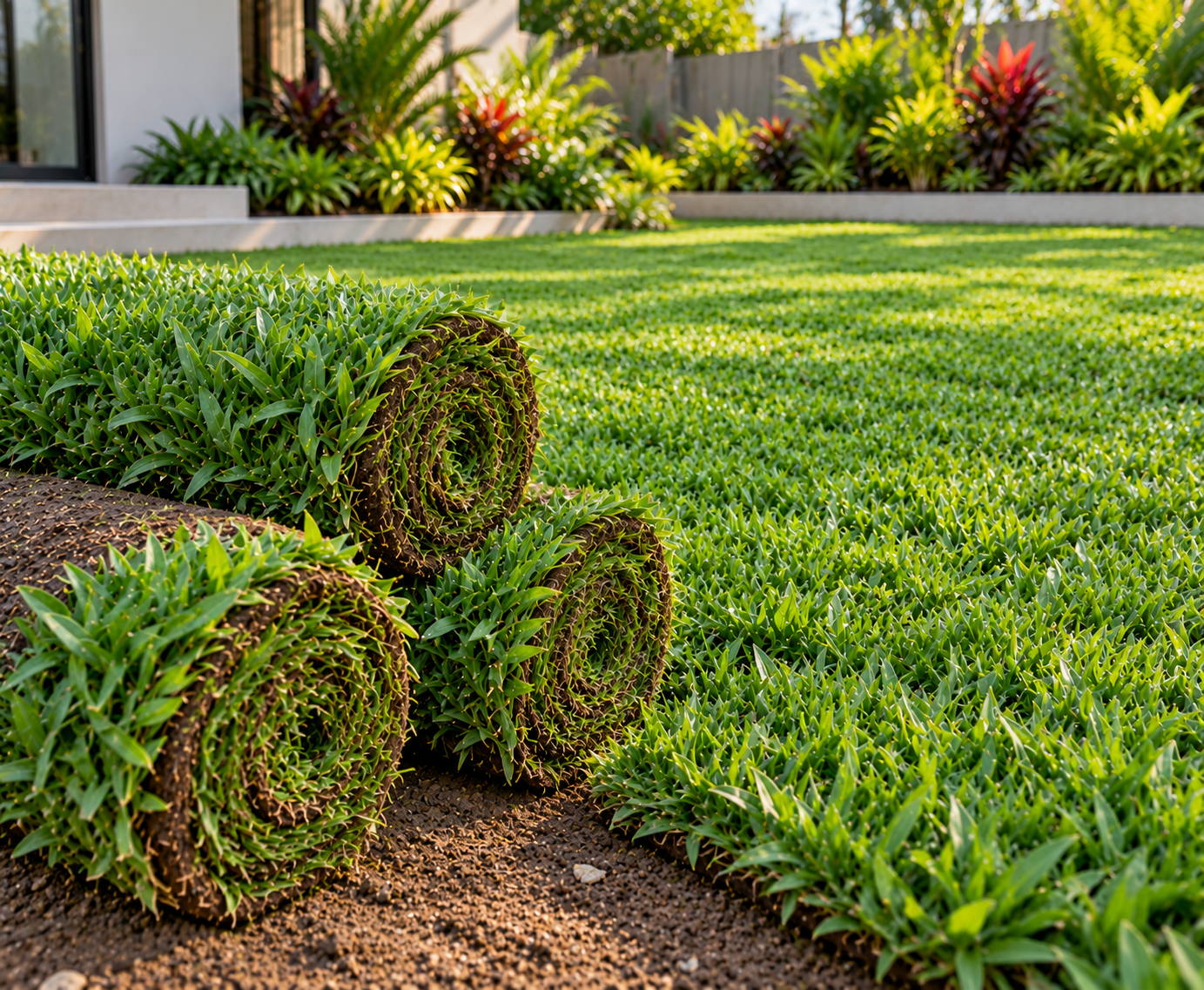 Premium Buffalo grass for a lush garden lawn