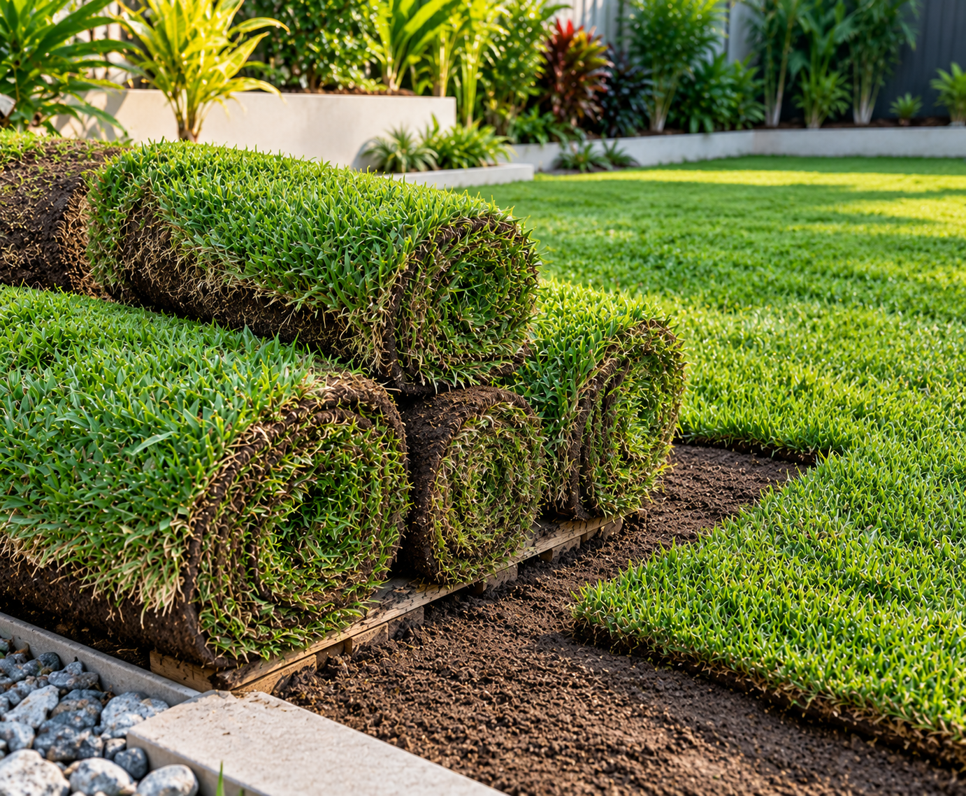 Mexican grass sod rolls for garden lawns and landscaping